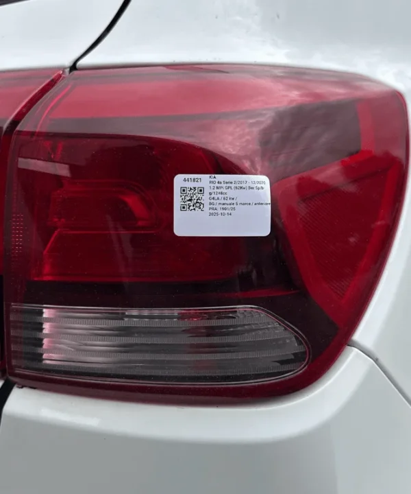 Fanale post. parte est.