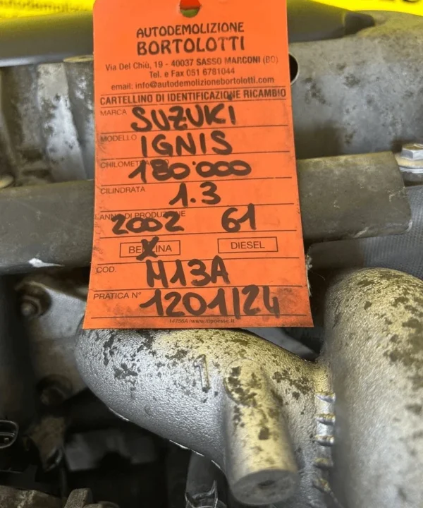 Monoblocco motore alleggerito