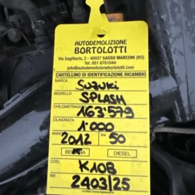 Monoblocco motore alleggerito