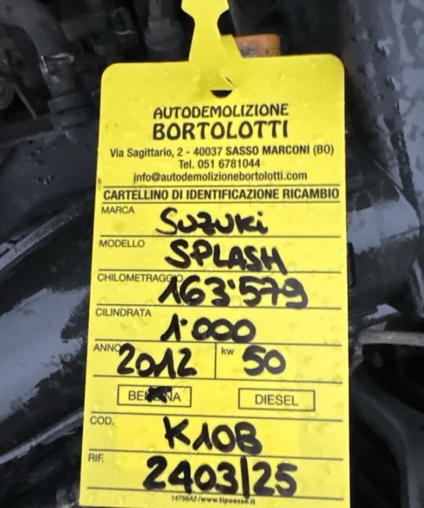 Monoblocco motore alleggerito