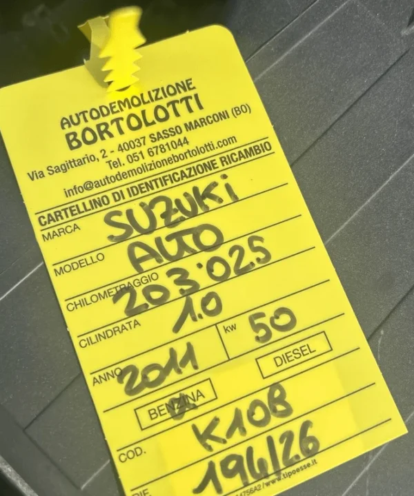 Monoblocco motore alleggerito