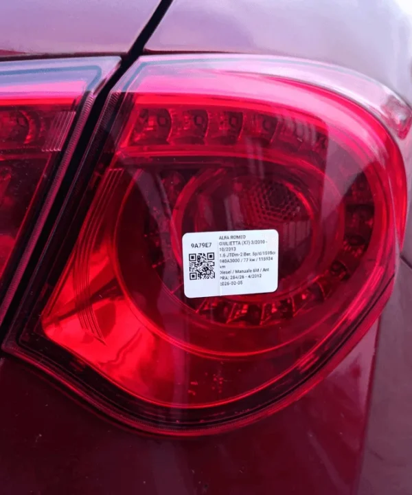 Fanale post. parte est.