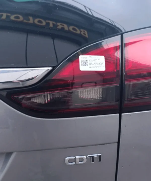 Fanale post. parte int.