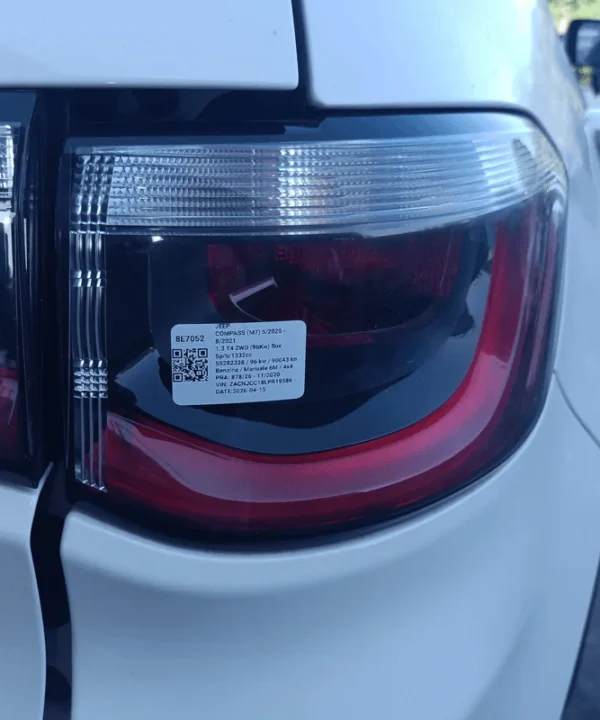 Fanale post. parte est.