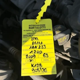 Monoblocco motore con pistoni