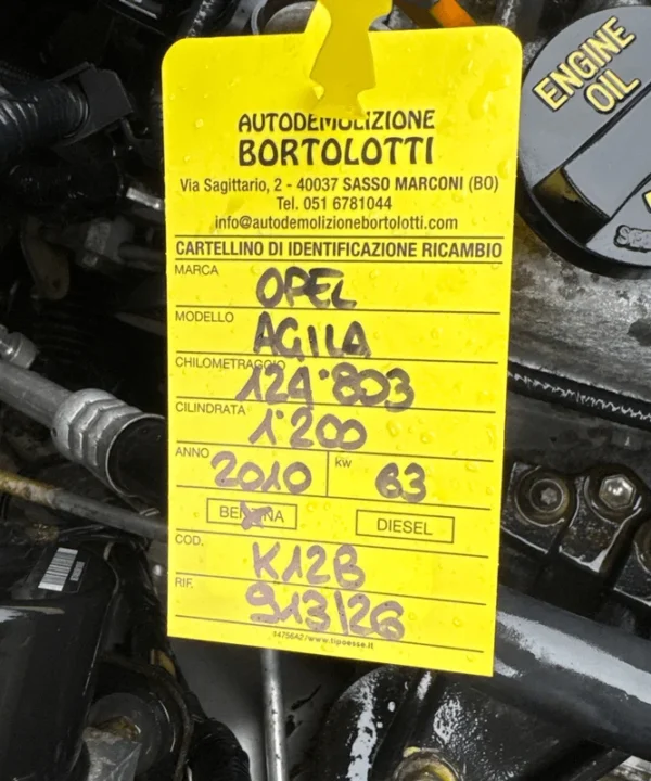 Monoblocco motore con pistoni