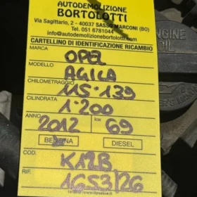 Monoblocco motore con pistoni