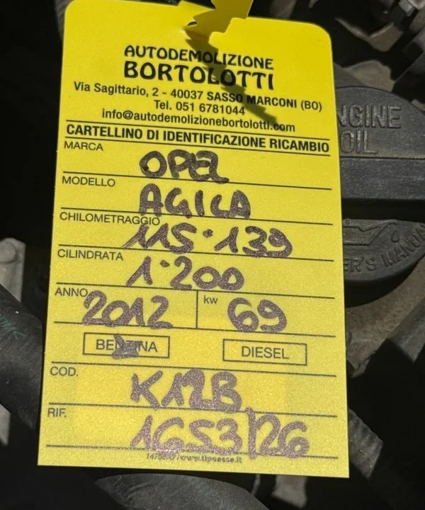 Monoblocco motore con pistoni